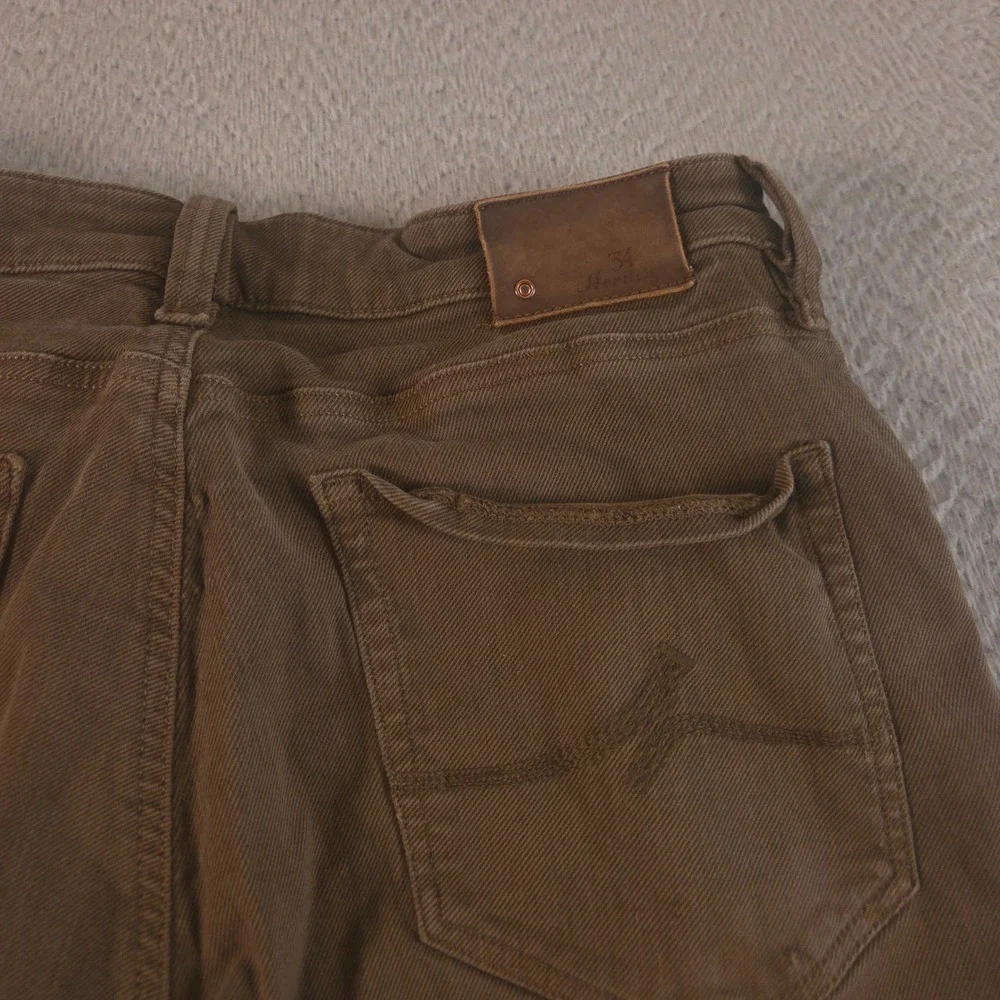 34 Heritage Jeans Mens 34x30 Brown Straight Leg Stretch Cotton Comfort Denim
